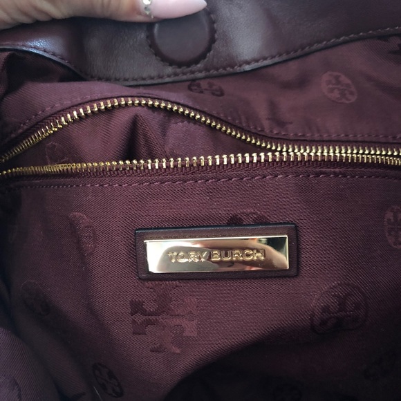 Tory Burch suede satchel shoulder bag - Picture 2 of 2